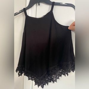 Black lace tank top